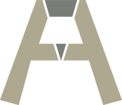 Grafikelement, Logodetail, grafische Gestaltung aus den Buchstaben A und F als ein Buchstabenelement